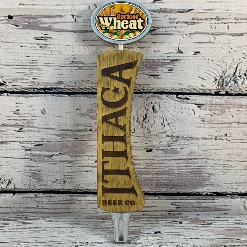 Ithaca Beer Co Apricot Wheat Beer Tap Handle Bar Pull Spirit of Finger Lakes
